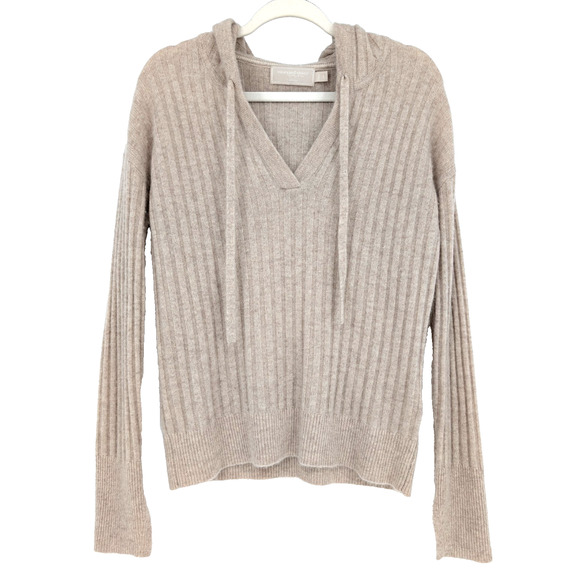 Vineyard Vines Womens Seaspun Cashmere Ribbed Hooded Preppy Coastal Sweater SML - Picture 3 of 8